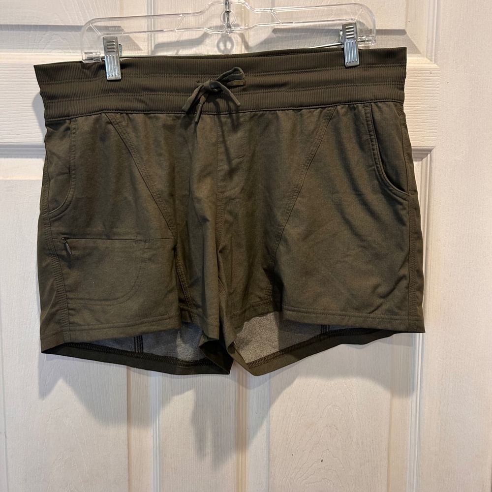 The North‎ Face Aphrodite Motion Womens Hiking Shorts Green Drawstring Large